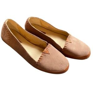 Frye Company Suede Leather Slip On Flats Shoes - Loafers
